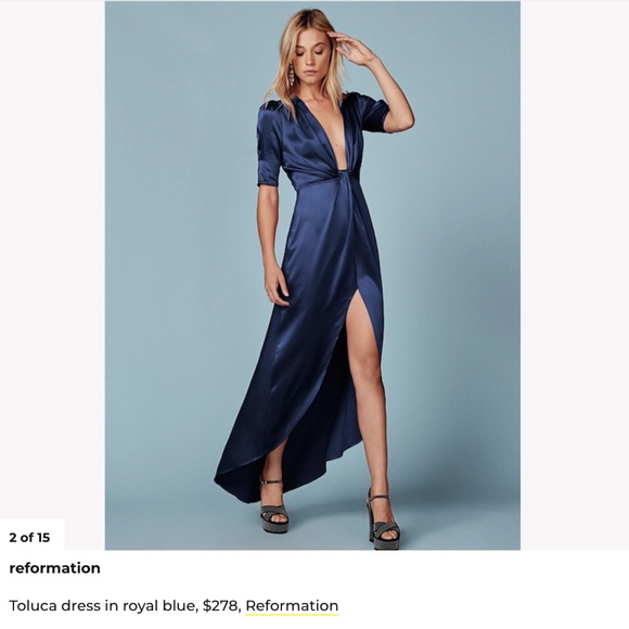 Reformation Dresses & Skirts - Archival Reformation x Haim Toluca Dress - Tags, Never Worn! Size 10, Blue